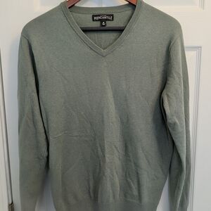 Men's J. Crew Green V-Neck Sweater